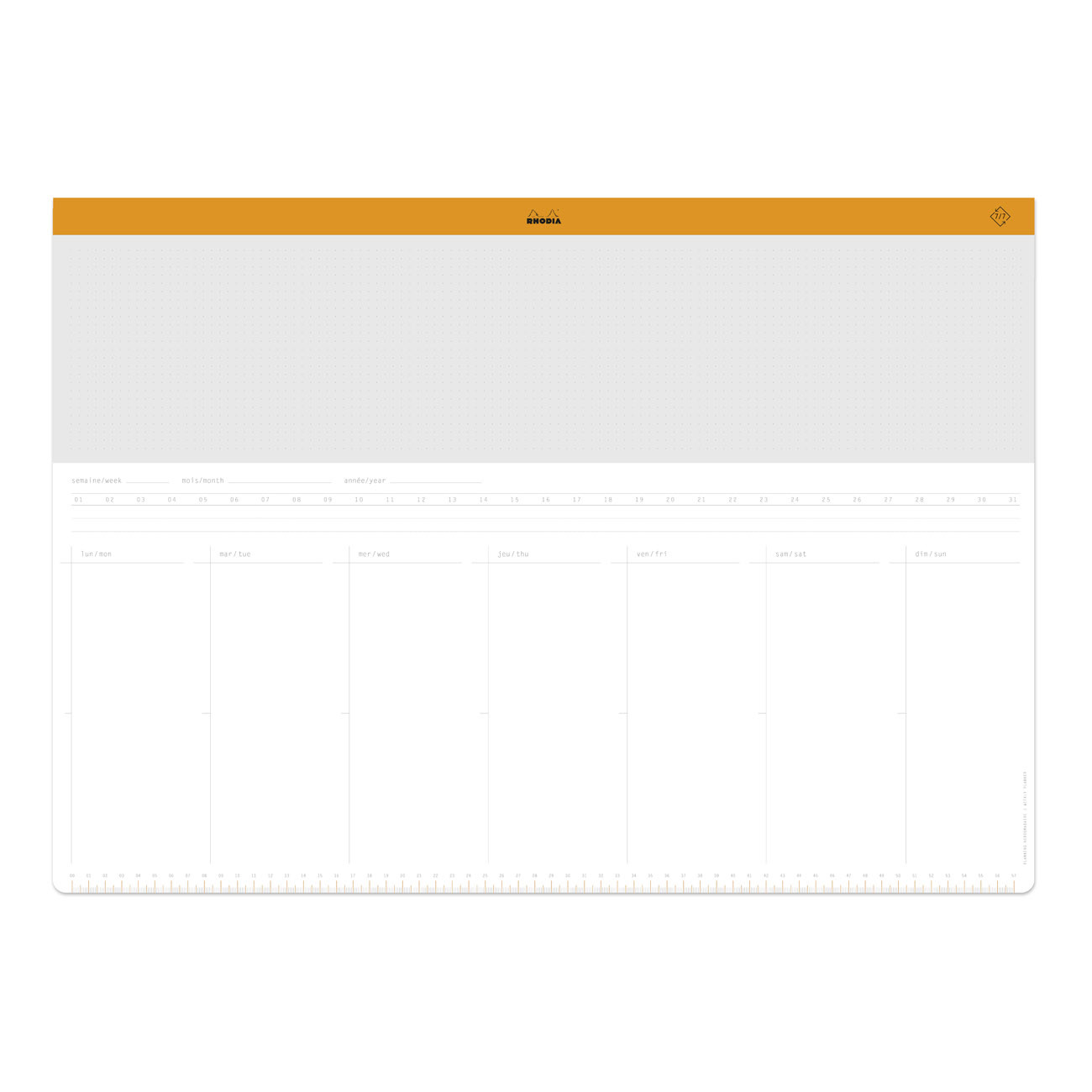 Rhodia Sous-main semainier non daté 59,4 x 42 cm