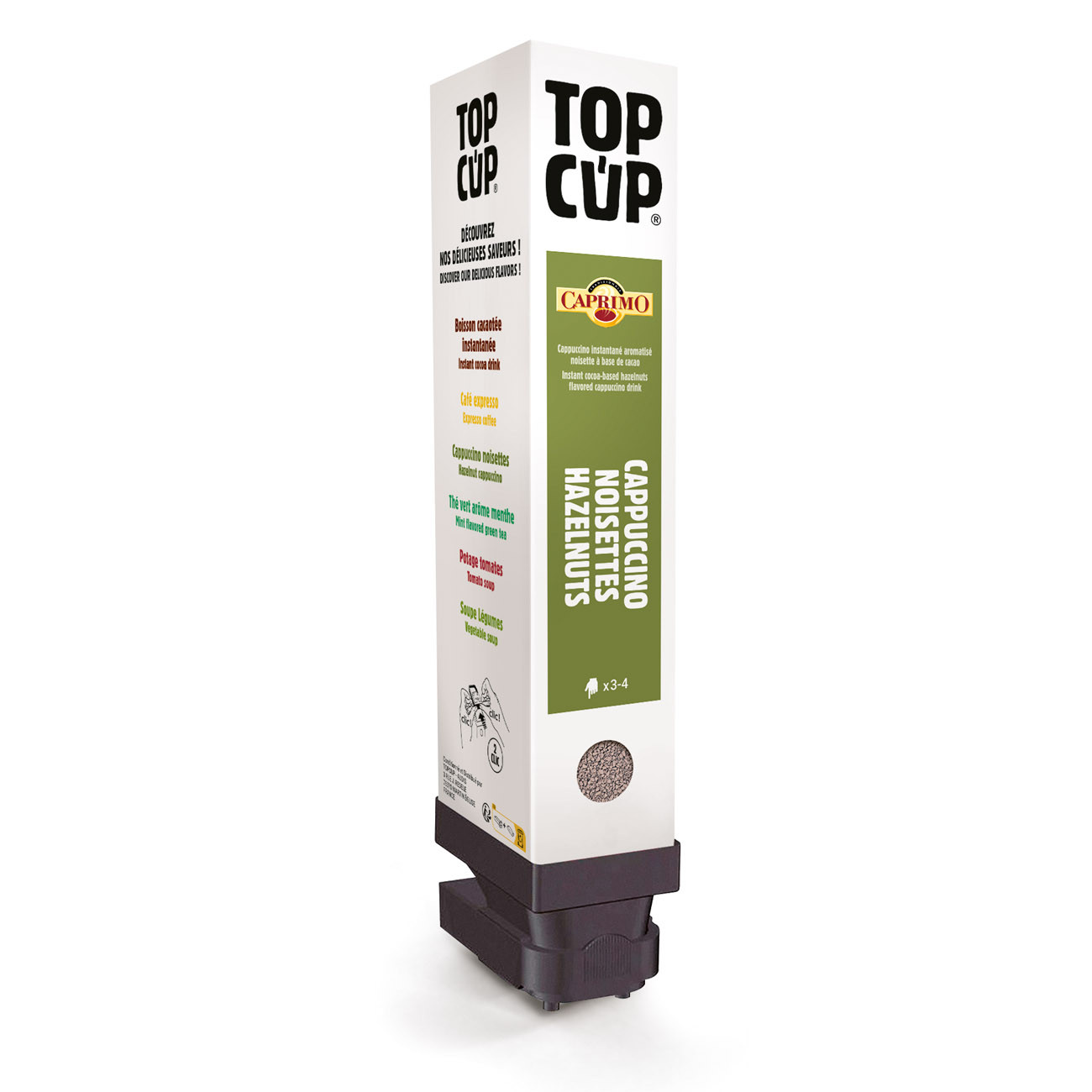 Top Cup Cartouche boisson instantanée - Cappuccino noisette - 37 doses