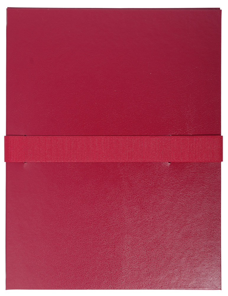 Exacompta Chemise extensible  rabat jusque 13 cm - Fermeture sangle Velcro - Capacit 1000 feuilles A4 - Bordeaux