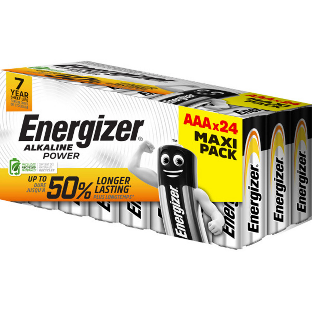 Energizer Pile alcaline AAA / LR3 Power - Lot de 24