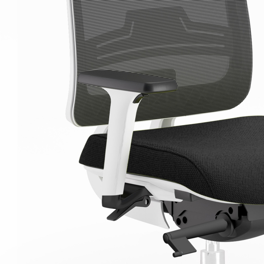 Accoudoirs rglables 4D pour sige Tarah - Blanc