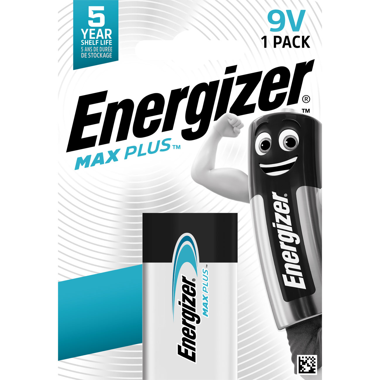 Energizer Pile alcaline 9V / 6LR61 Max Plus