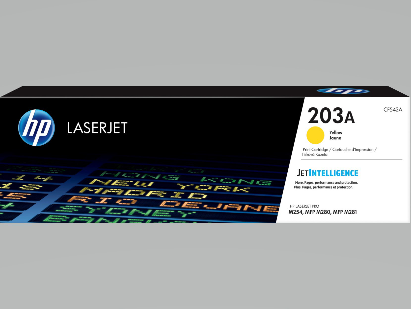 HP jaune original LaserJet cartouche de toner CF542A - vue 2