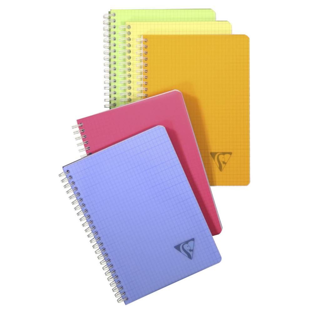 Clairefontaine Cahier  spirale Linicolor A5 14,8 x 21 cm - 90g - Petits carreaux 5x5 - 90 pages