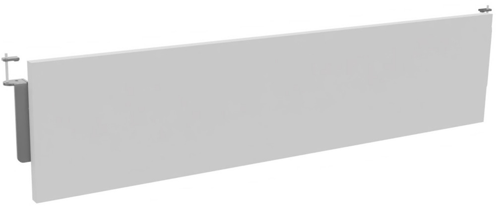 Voile de fond Burocolor Blanc pour bureau L.140 cm pieds Aluminium
