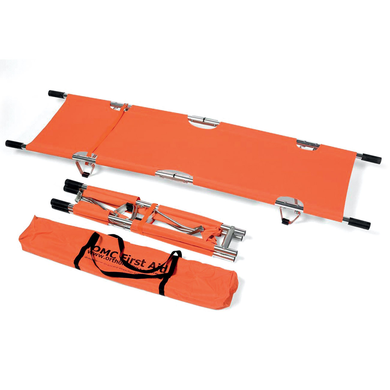 Farmor Brancard pliable en largeur et en longueur avec sa housse - Orange