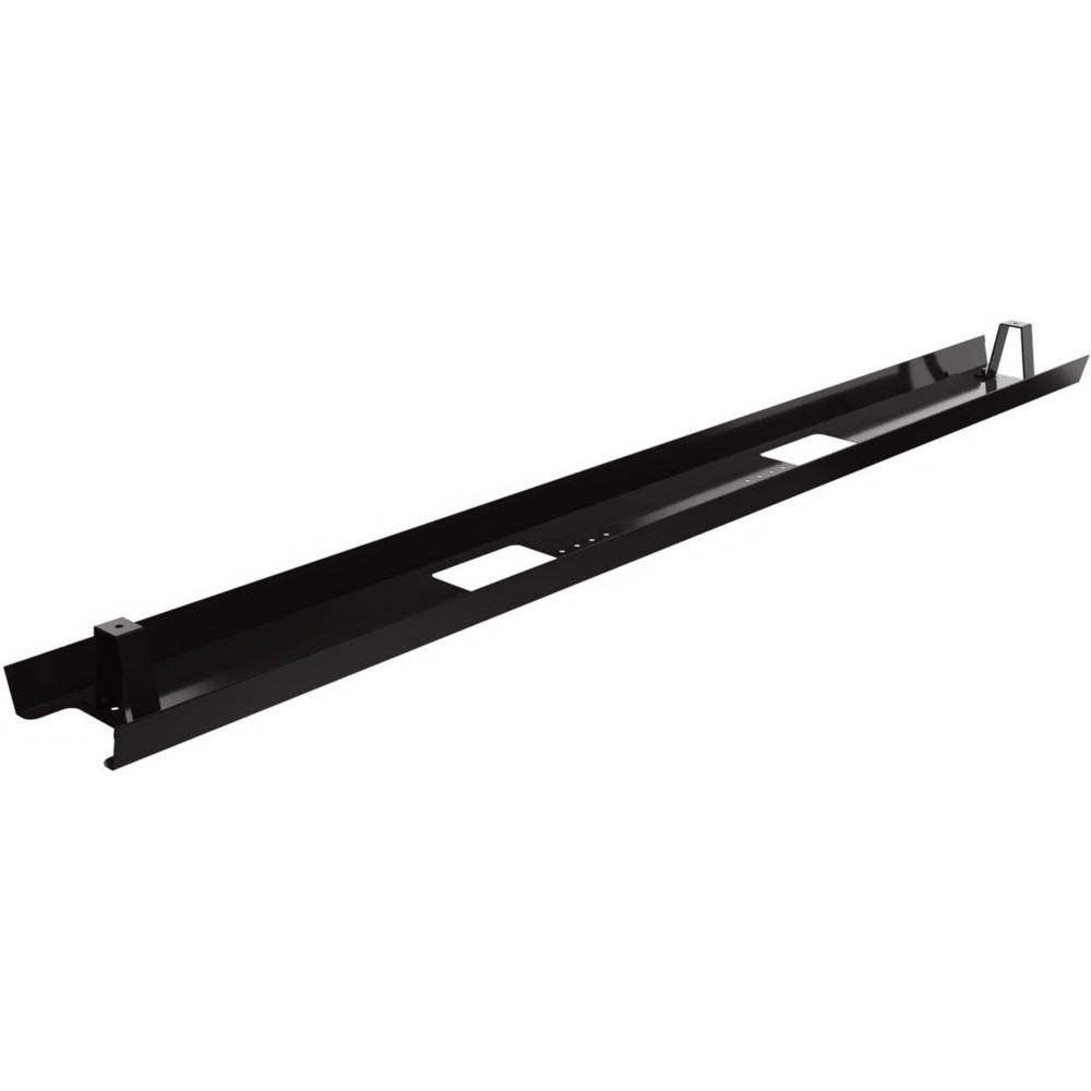 Goulotte mtal d'lectrification horizontale de cbles pour bureau L. 150 cm - Noir