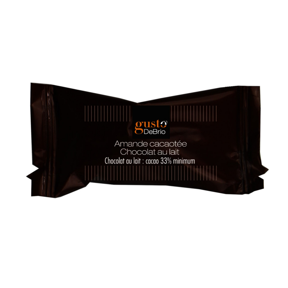 Gusto DeBrio Amandes cacaotes au chocolat au lait - Bote de 200