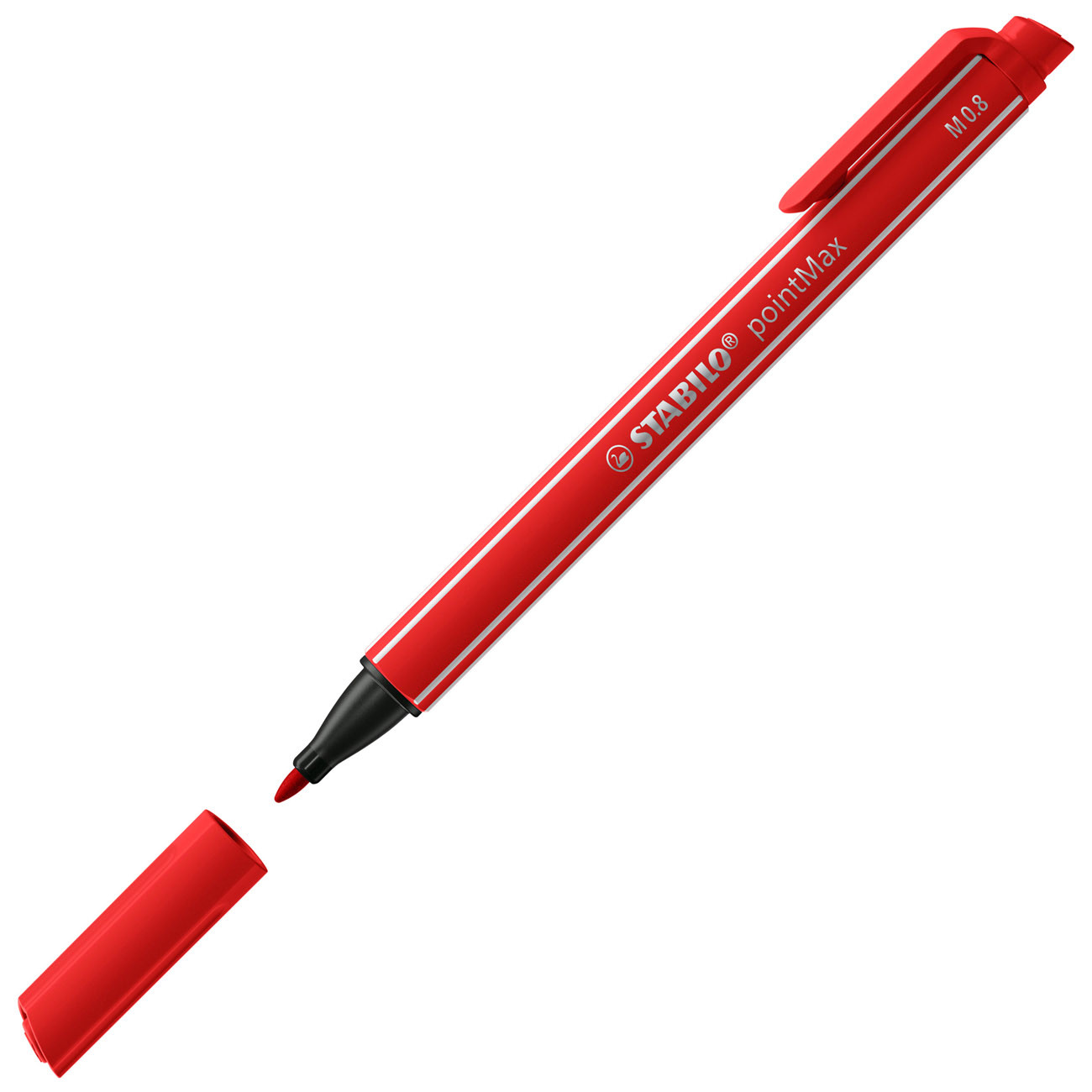 STABILO Stylo-feutre PointMax pointe moyenne en nylon - Encre rouge