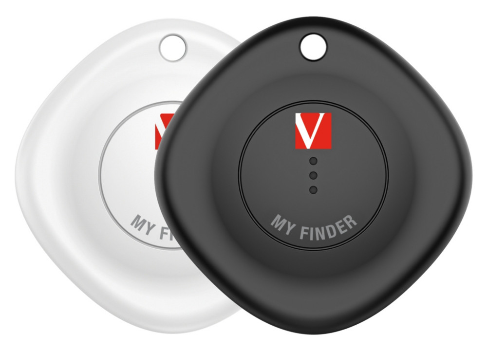 Verbatim Lot de 2 traceurs porte-cl Bluetooth My Finder - Noir