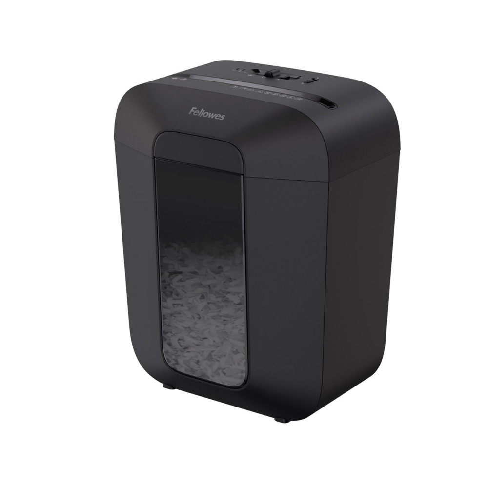 Fellowes Destructeur de documents Powershred LX45 coupe croise DIN P4 - 8 feuilles - Corbeille 17L - Noir