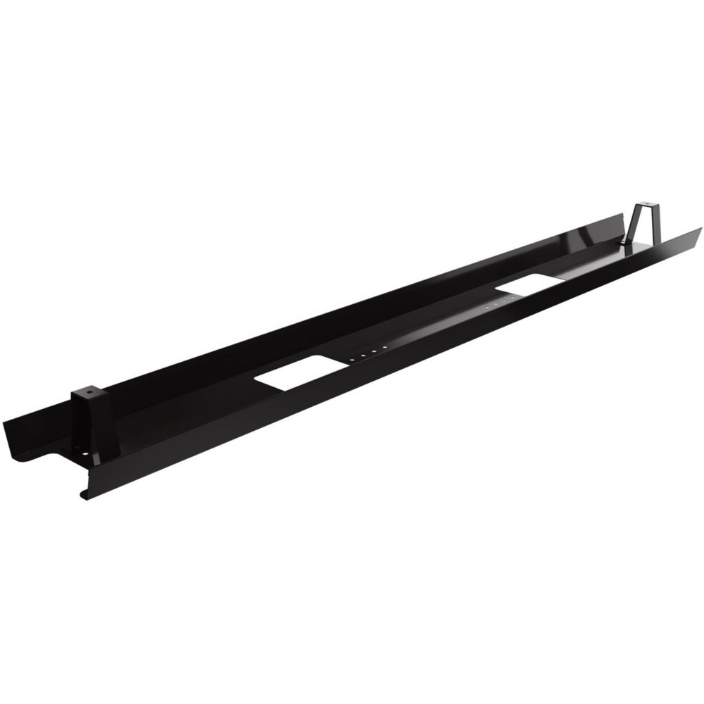 Goulotte mtal d'lectrification horizontale de cbles pour bureau L. 130 cm - Noir