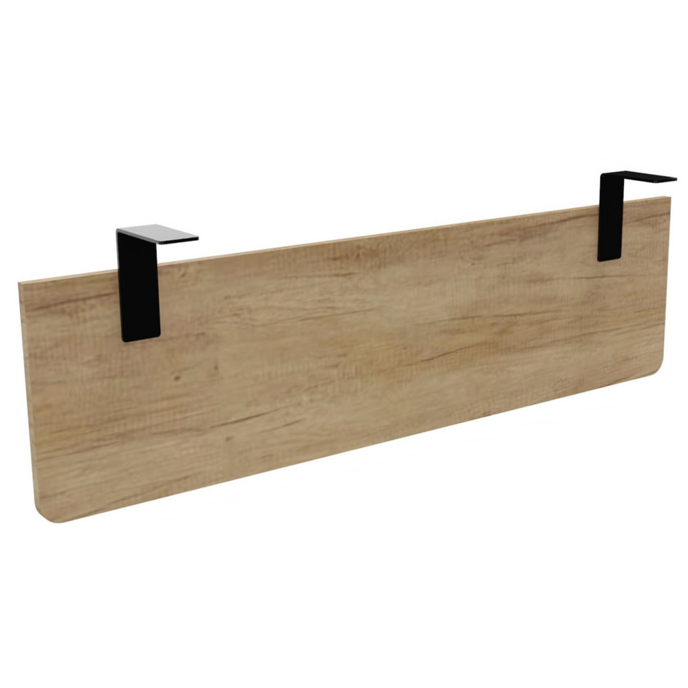 Voile de fond E-Link / Biospace pour bureau L.140 cm - Chne Nebraska - Fixations Noires