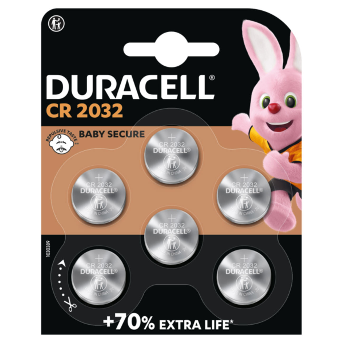 Duracell Pile bouton Lithium CR 2032- Lot de 6
