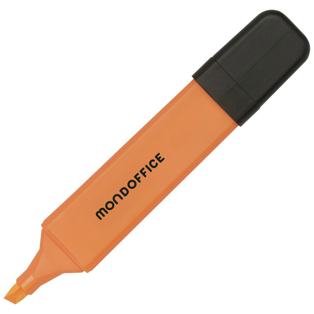 MONDOFFICE Surligneur Hype - Pointe biseautée 1 et 5 mm - Orange