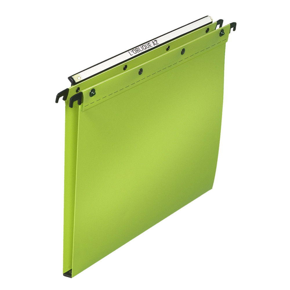 Elba Dossier suspendus pour tiroir Ultimate A4 Polypropylne - 150 feuilles - Fond U 15 mm - Vert - Lot de 10