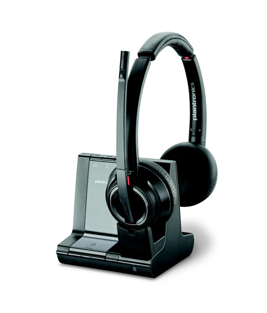 Poly Savi 8220 Office MS Duo Casque sans fil + Station de charge