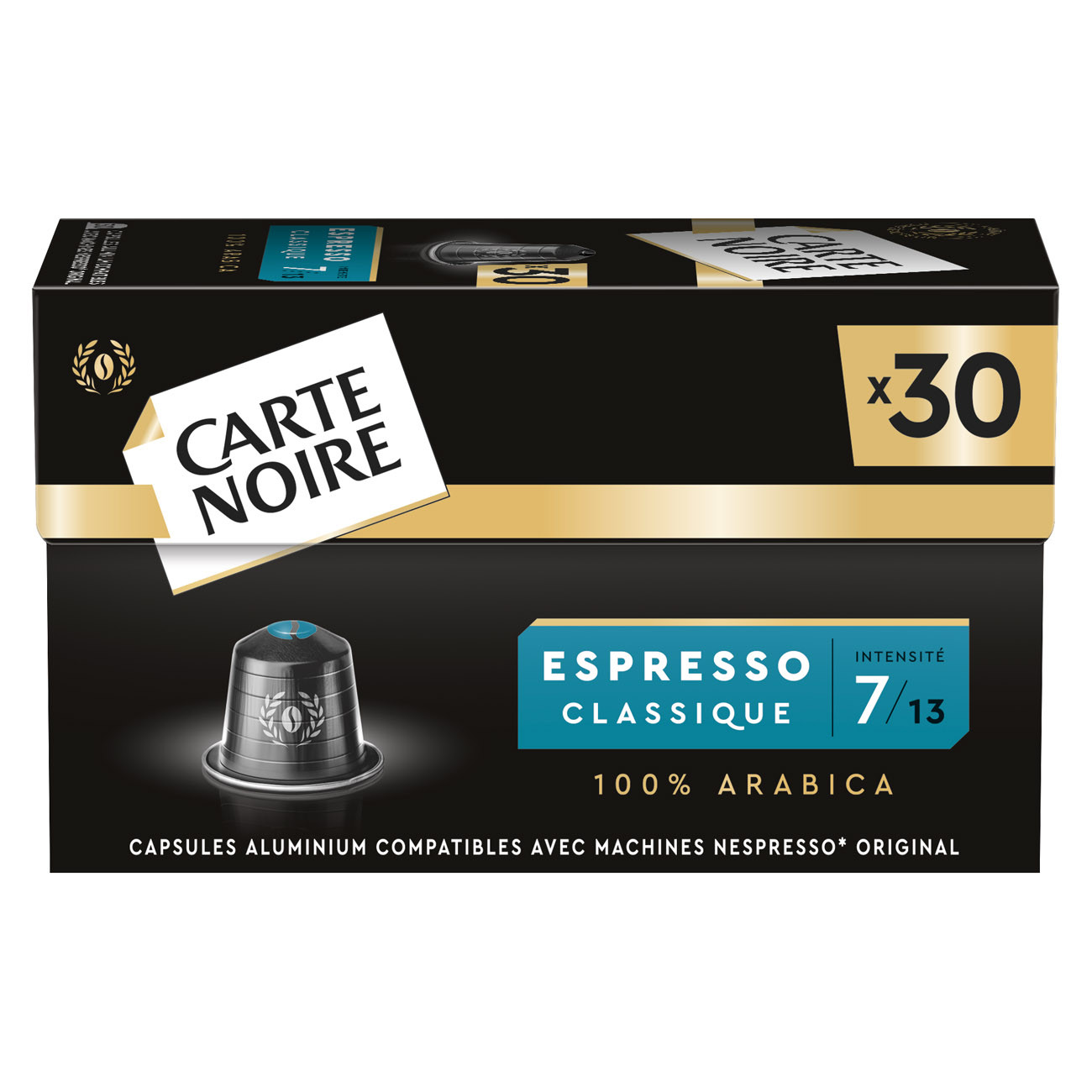 Café Capsules Espresso Carte Noire N°7 – 100% Arabica, Intensité 7, 30 Capsules - vue 3