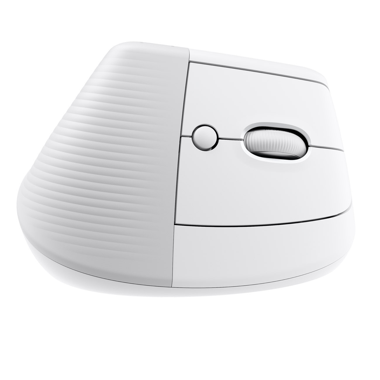 Logitech Souris ergonomique verticale sans fil Lift Bluetooth + Dongle USB-A pour droitier - Blanc