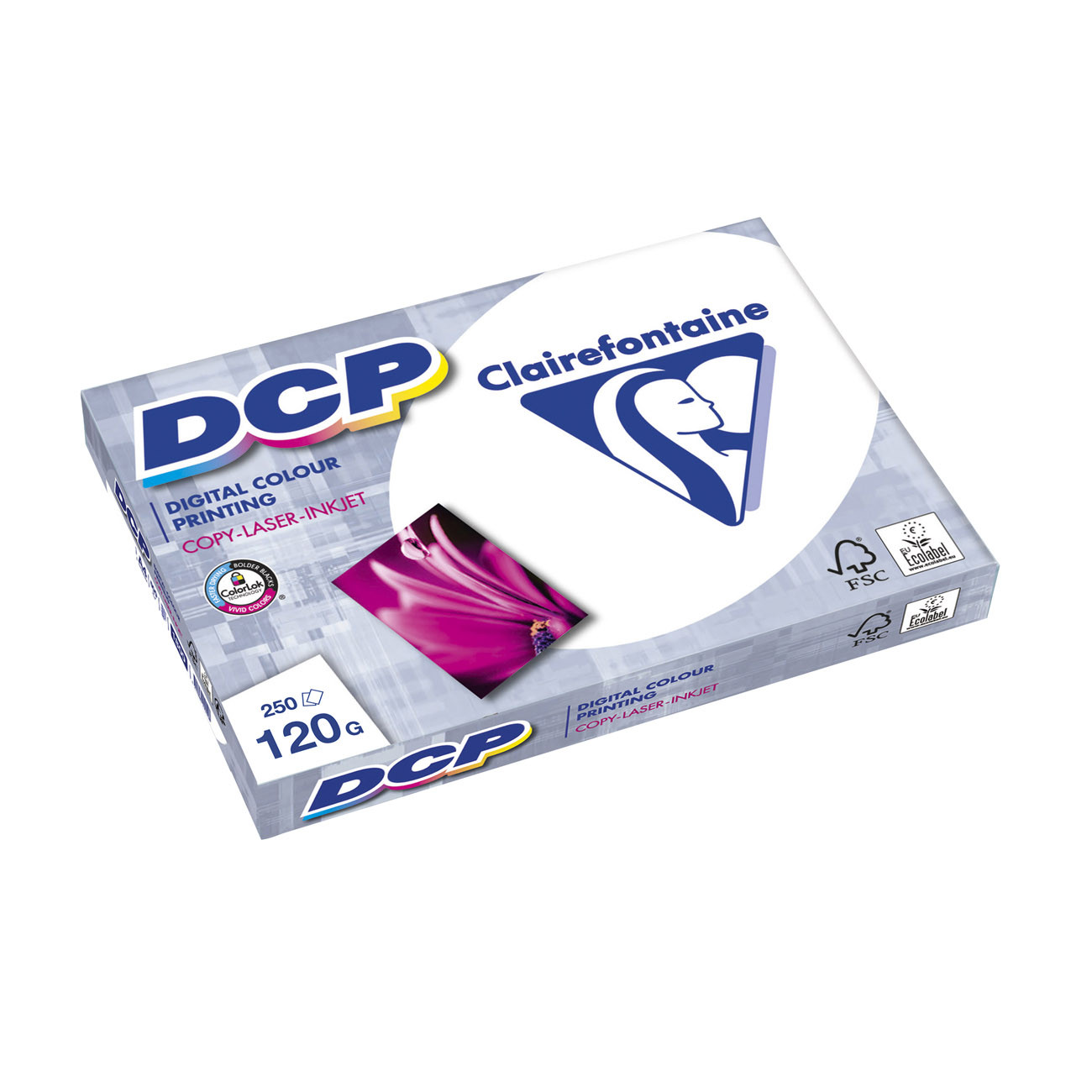 Clairefontaine Papier A4 DCP 120 g Ramette de 250Feuilles