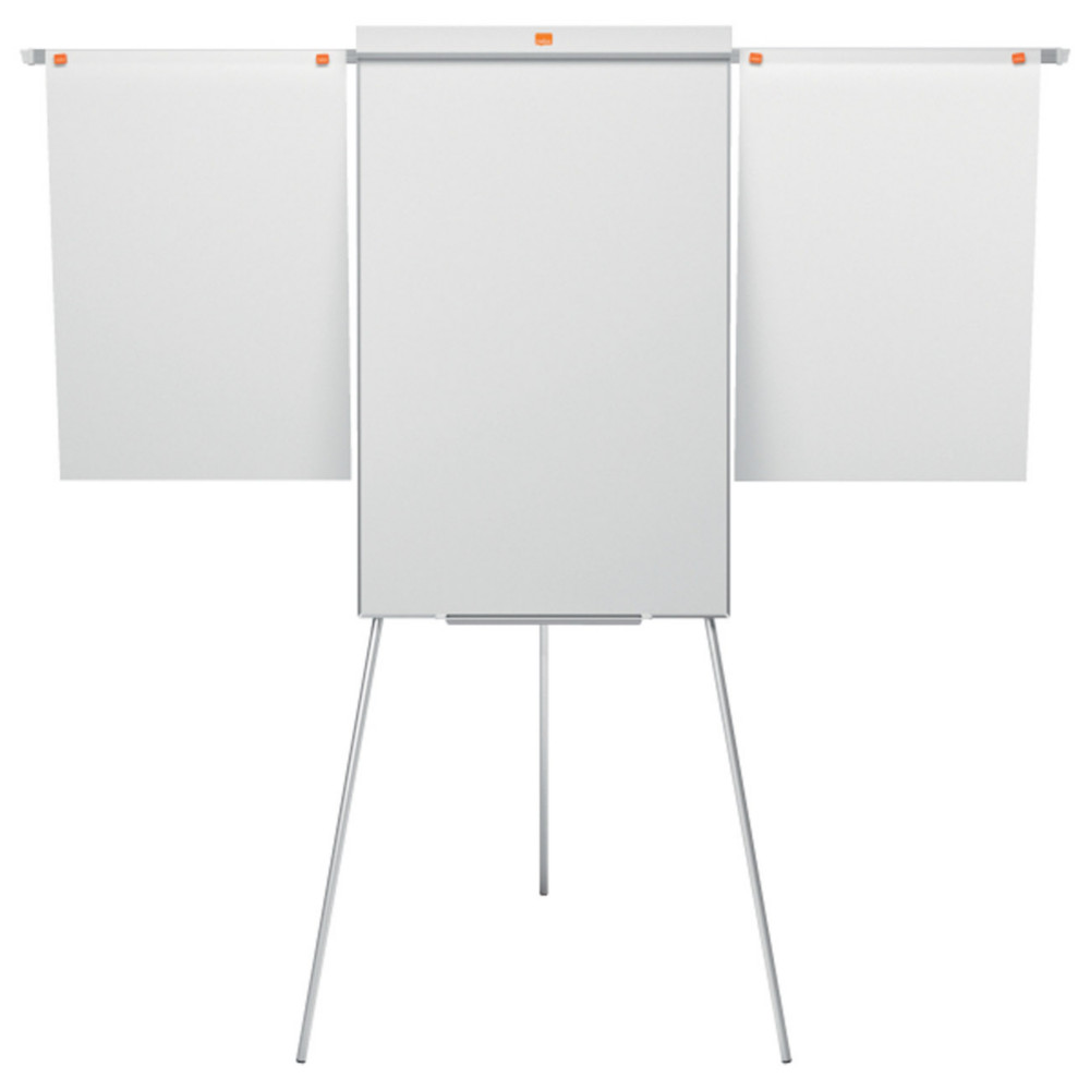 Nobo Chevalet Shark et tableau blanc mobile - Surface magntique - Cadre en aluminium - 100x68,5cm
