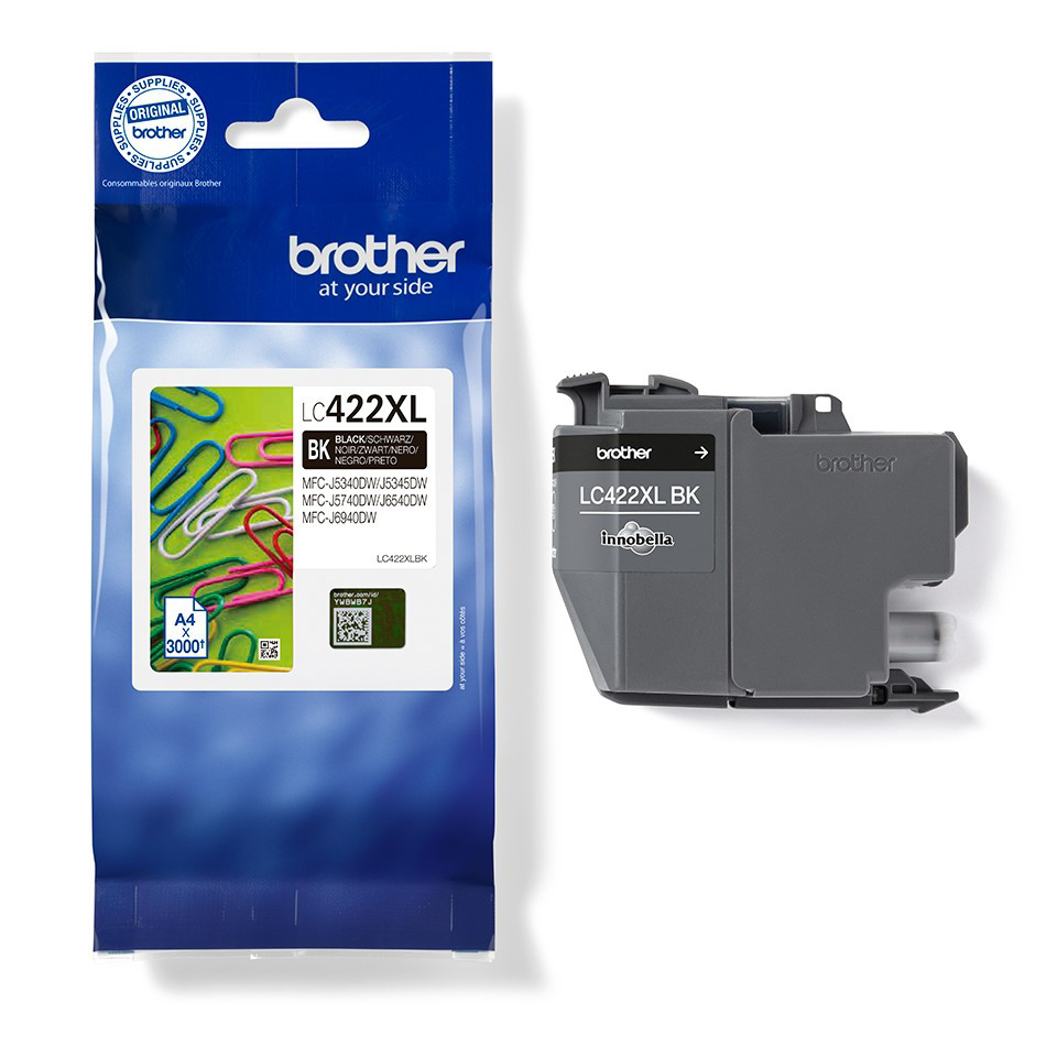Brother LC422XLBK Cartouche d'encre originale grande capacit - Noir