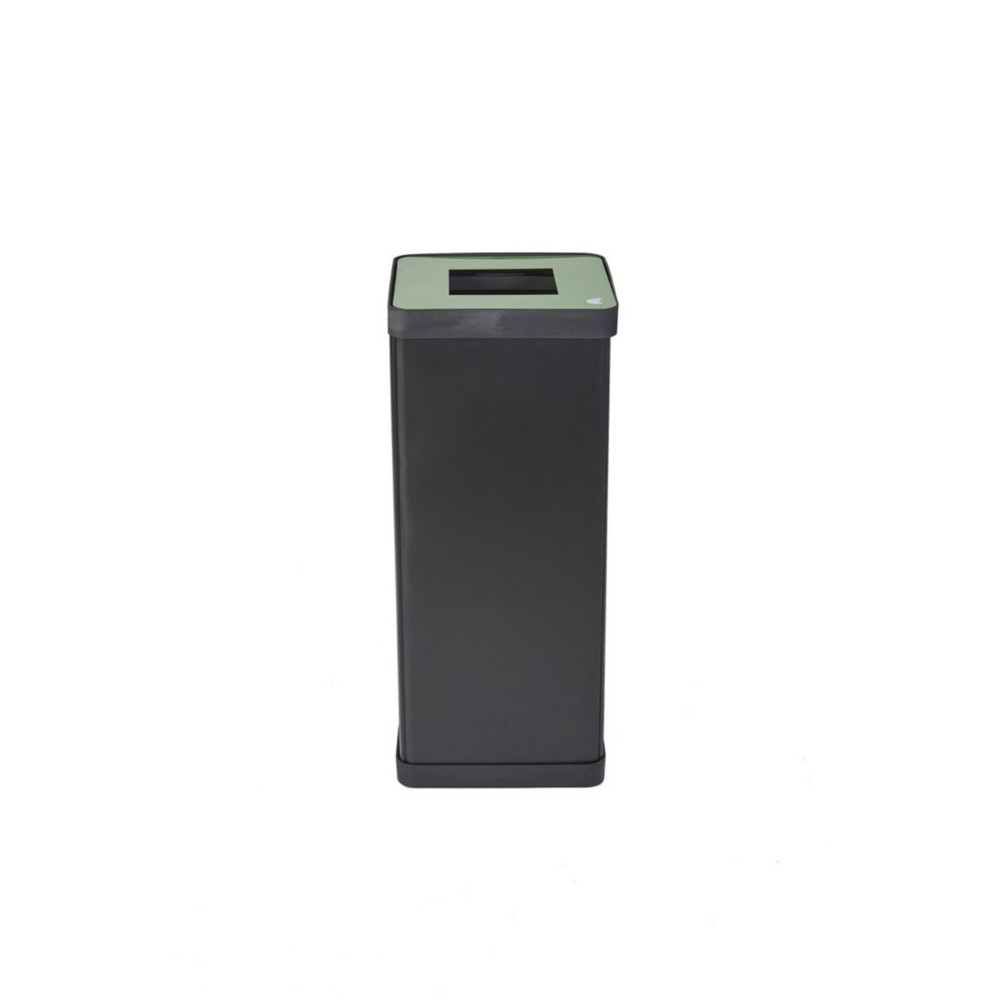 Alba Poubelle de tri slectif pour le recyclage des dchets 50L - Vert corps noir