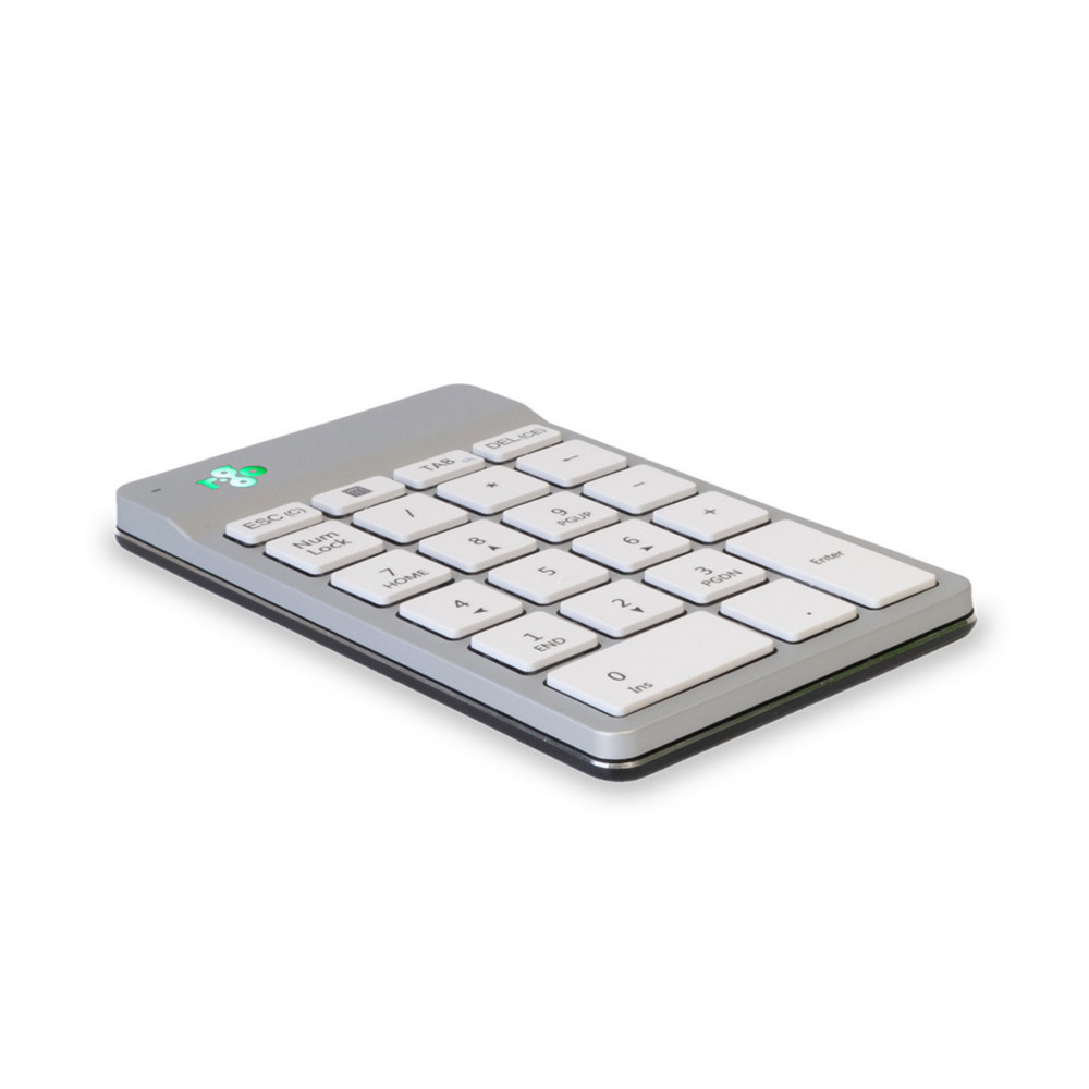 R-Go Tools Numpad Break Pav numrique ergonomique dport - Sans fil Bluetooth - Blanc