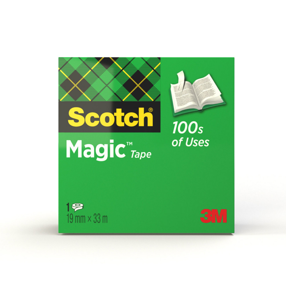 Scotch Magic Tape Ruban adhsif invisible largeur 19 mm x longueur 33 m