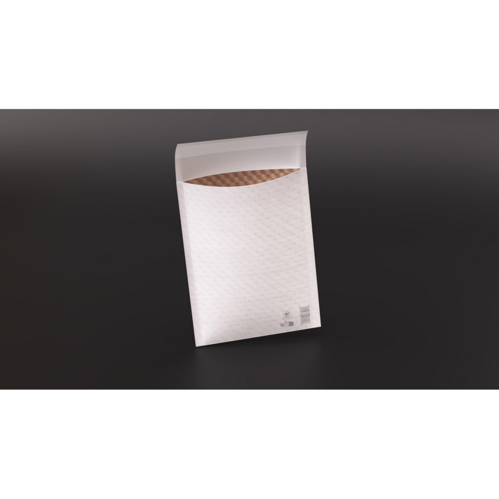 La Couronne Pochette matelasse  bulles 150 x 215 mm - 100% papier kraft blanc 100g - Lot de 10
