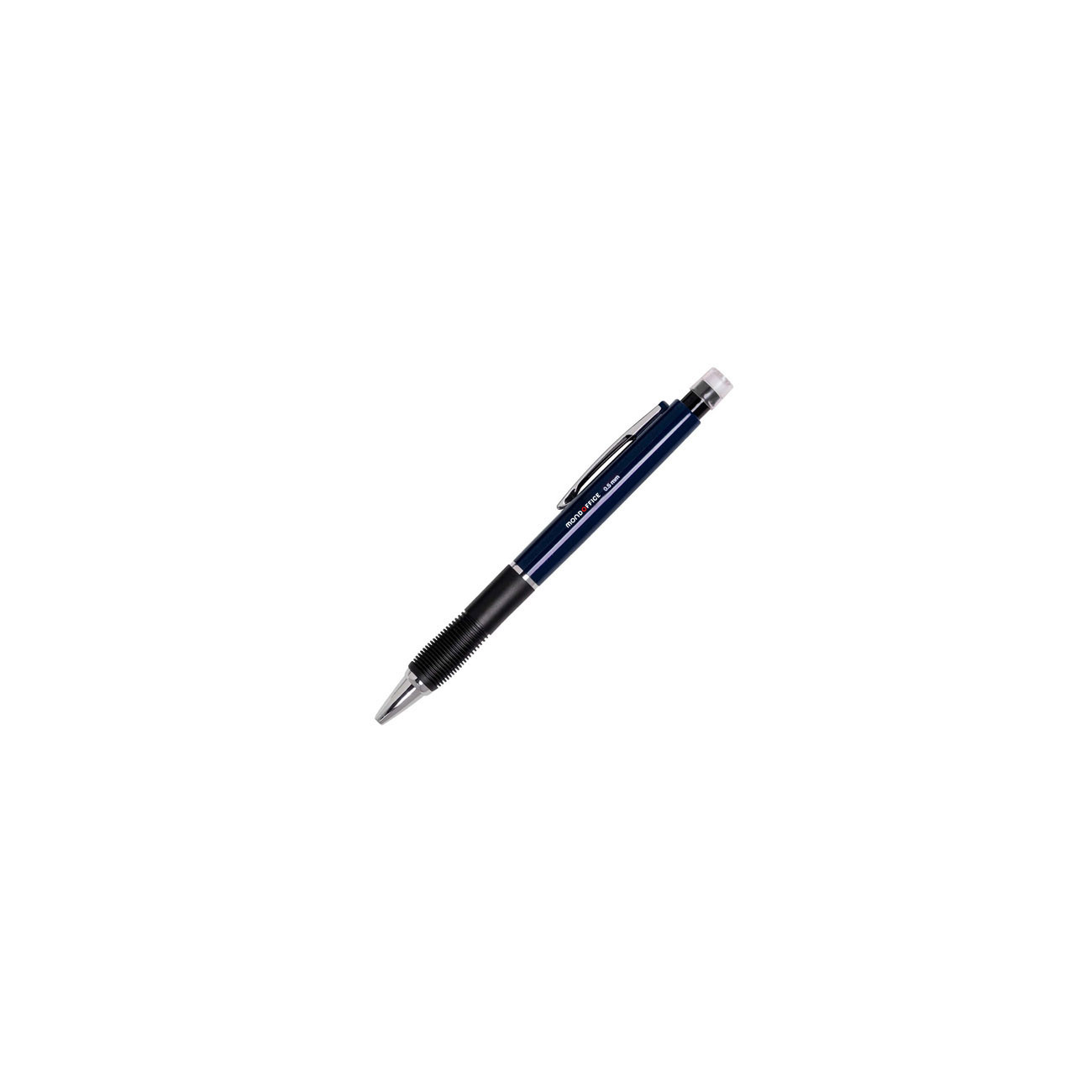 MONDOFFICE Porte-mines HB de 0,5 mm corps bleu avec grip de préhension