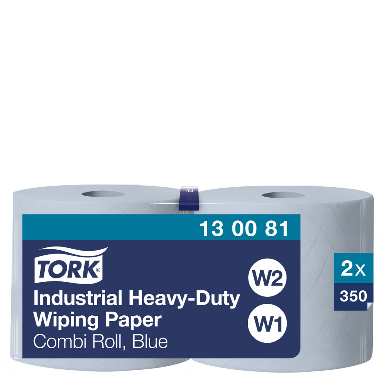 Tork Papier d'essuyage industriel ultra-résistant bleu W1/2 protège les mains - 130081 - Bobine de 119 m