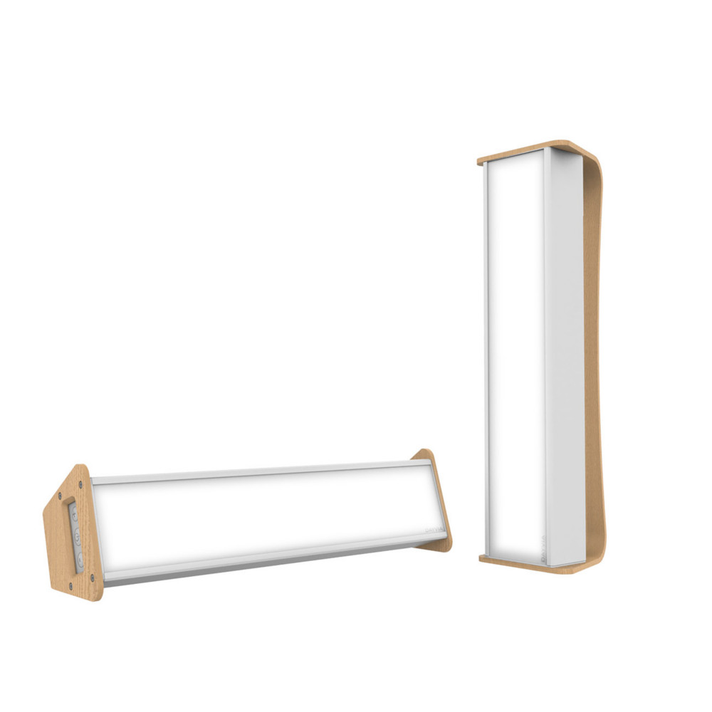 Dayvia Mobilly Lampe de luminothrapie cadre bois - Blanc
