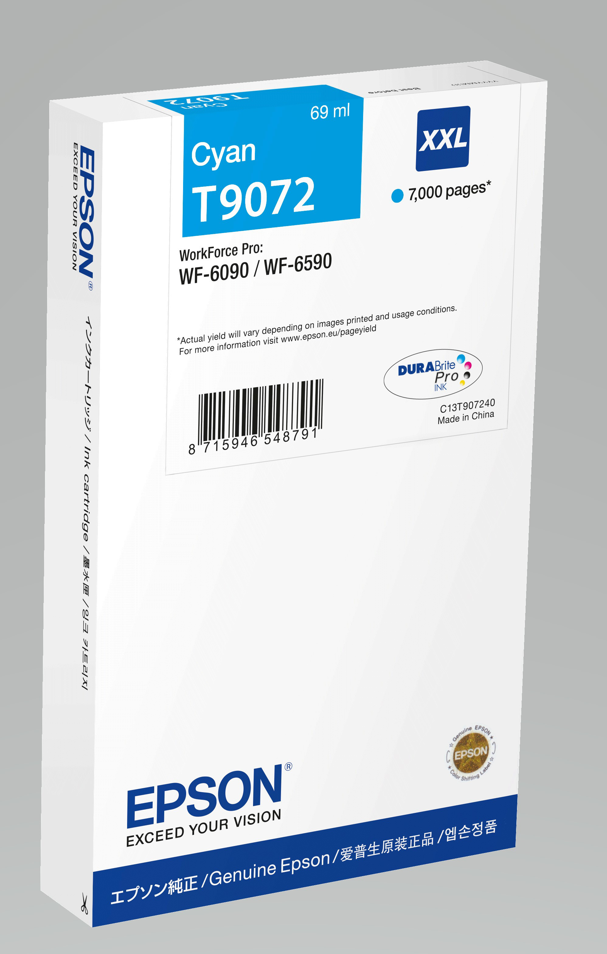 Epson WF 6xxx Ink Cartridge CY - vue 5
