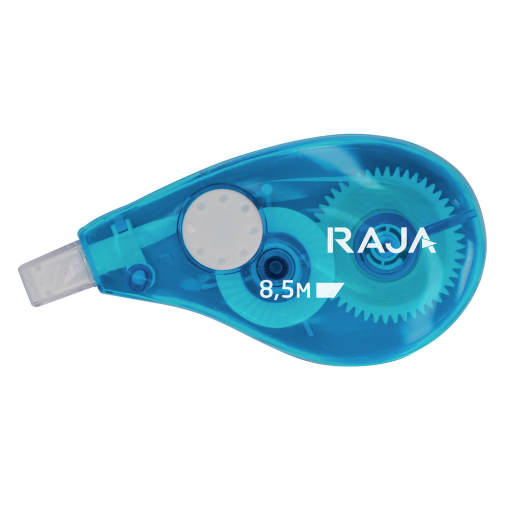 RAJA Correcteur  sec roller  dpose latrale 5 mm x 8,5m - Corps translucide