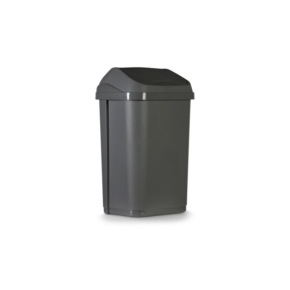 Probbax Poubelle sanitaire standard en plastique 100 % recycl 25 L - Gris