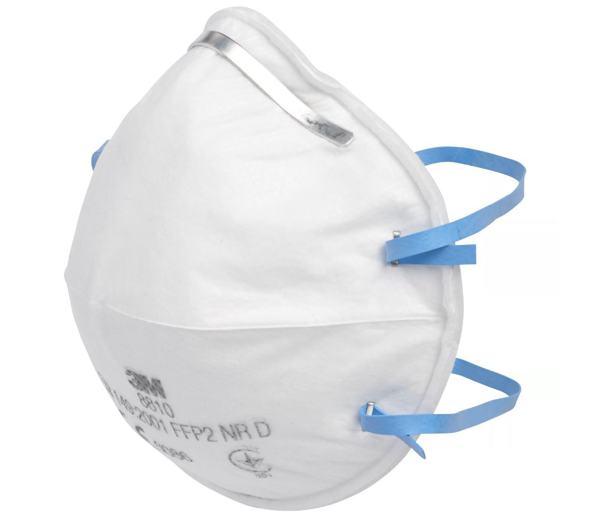 3M Masque anti poussière FFP2 avec coque - Sans soupape - Blanc