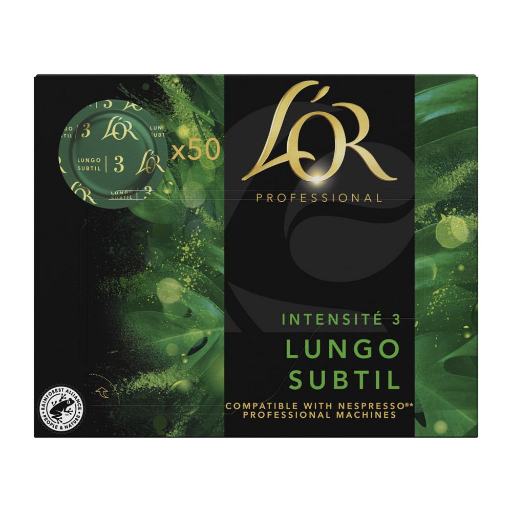 L'OR Professional Lungo subtil - intensit : 3 - bote de 50 capsules