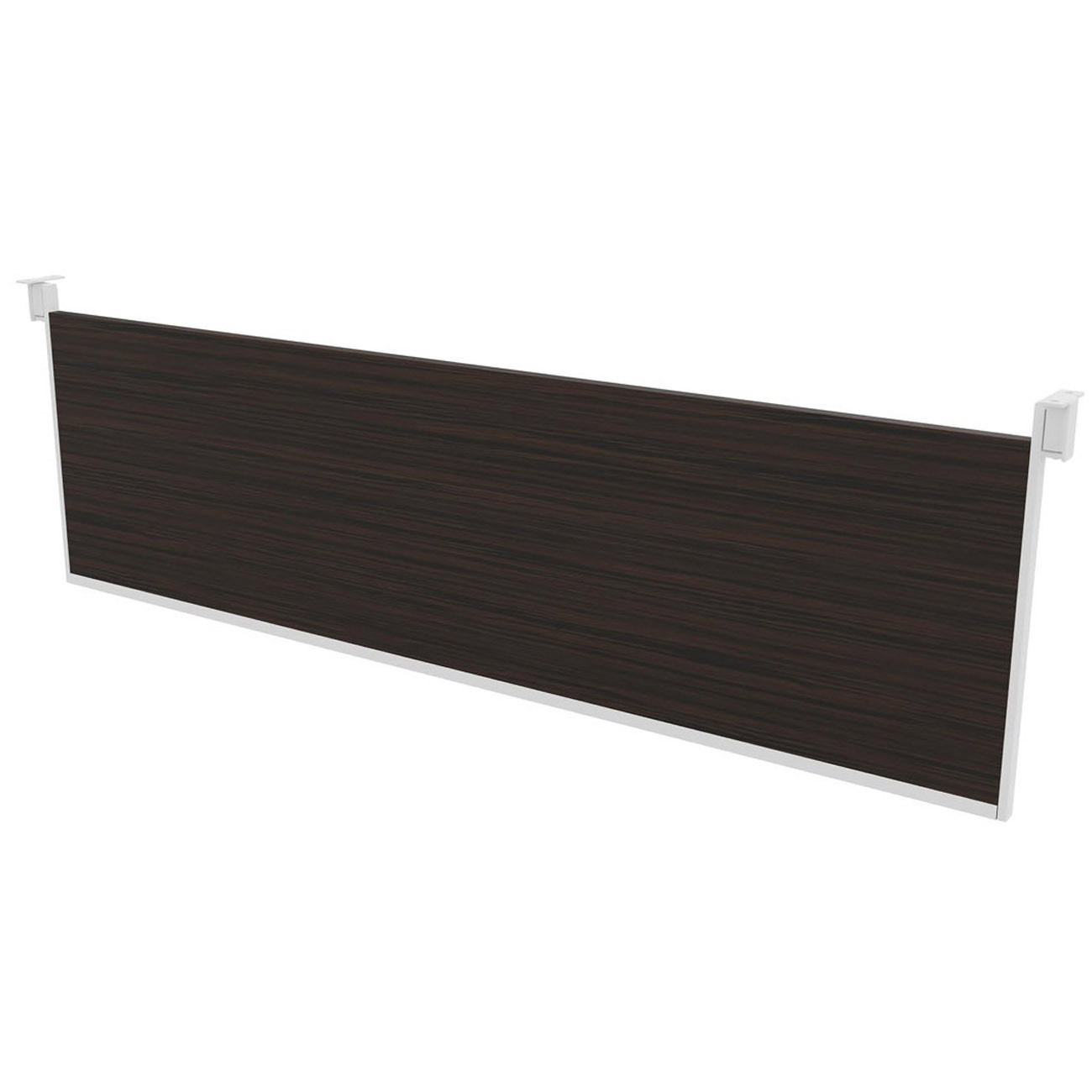 Voile de fond pour bureau Arold L.160 cm - Ebène support blanc