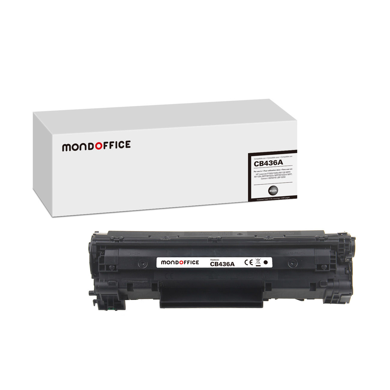 MONDOFFICE Toner compatible HP 36A - Noir