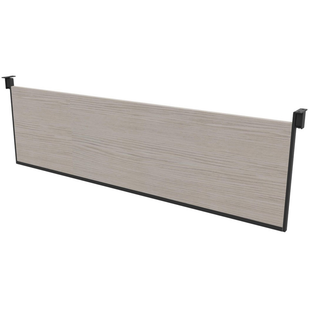 Voile de fond pour bureau Arold L.200 cm - Orme gris support gris