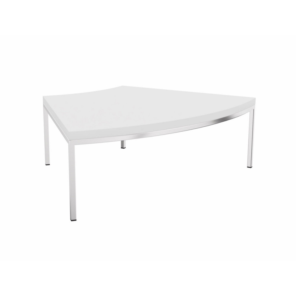 Table basse modulable d'accueil Astro Twist en mlamin - Blanc