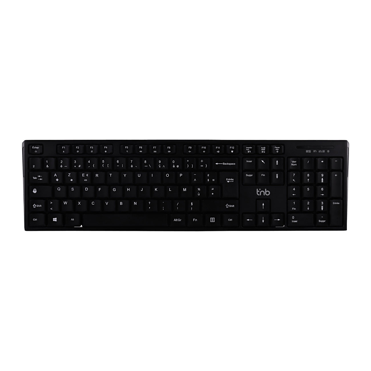 Clavier Sans Fil T'nB KBWBTGR – Bluetooth, Rechargeable, AZERTY - vue 7