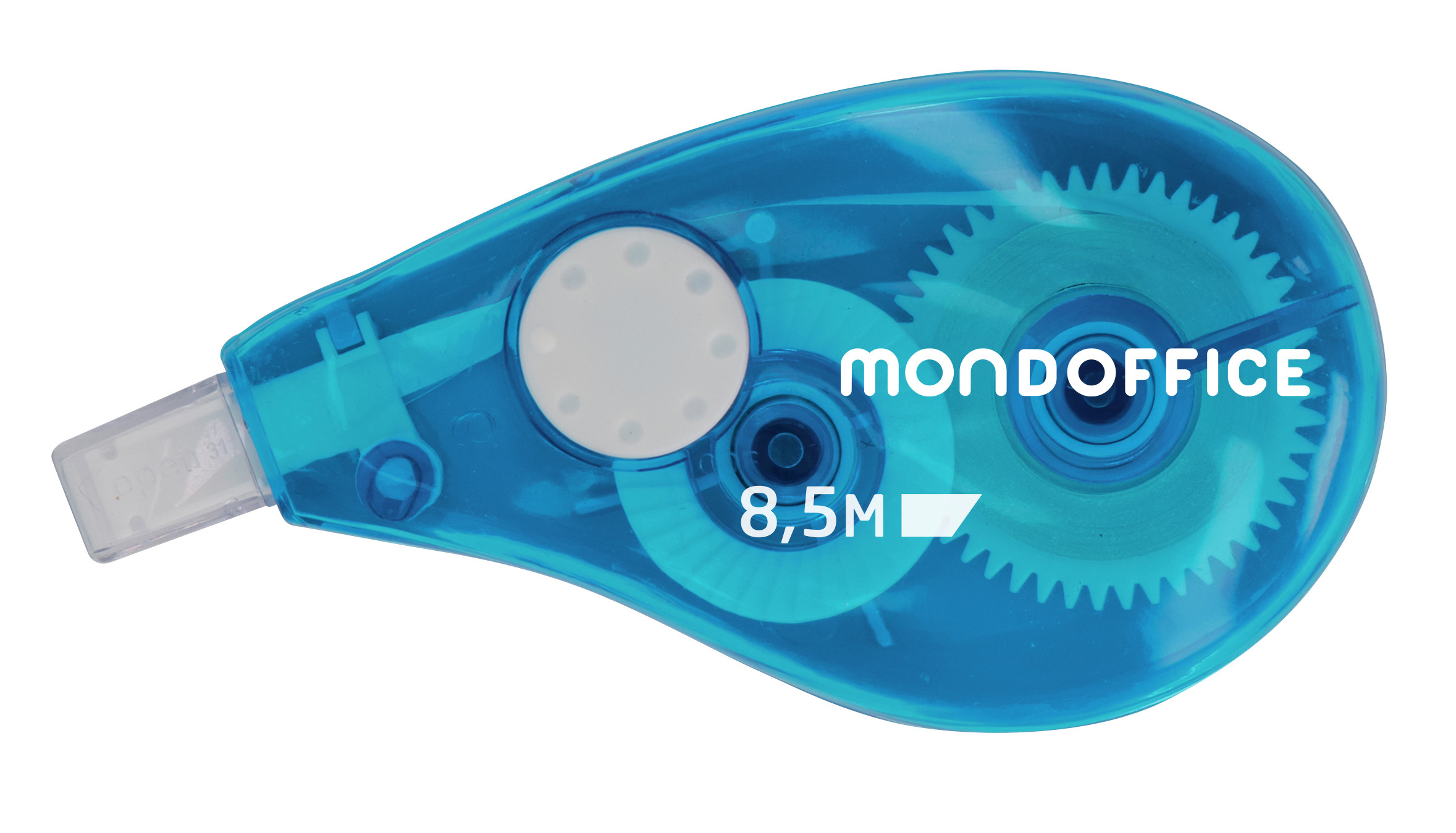 MONDOFFICE Correcteur à sec roller à dépose frontale 5 mm x 8,5m - Corps translucide