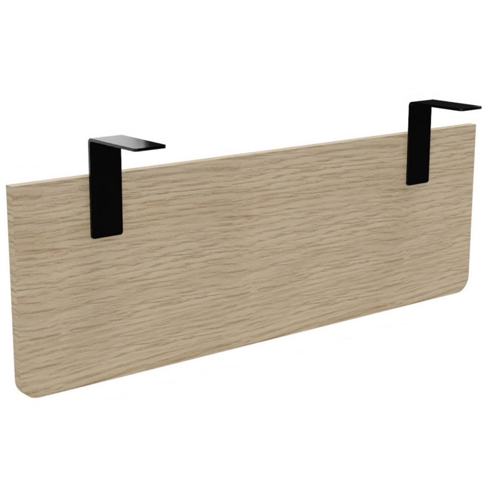 Voile de fond E-Link / Biospace pour bureau L.120 cm - Chne - Fixations Noires