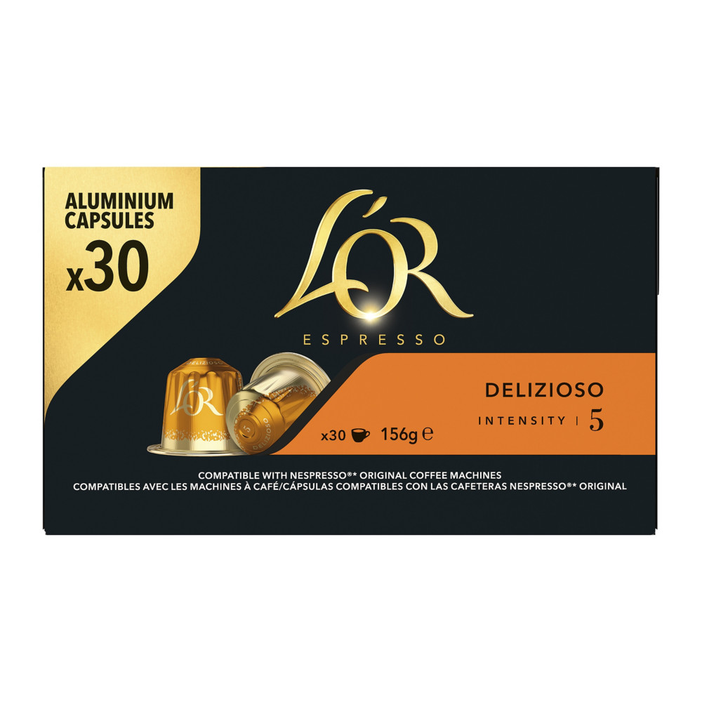 L'OR Espresso Caf Delizioso - intensit 5 - Bote de 30 capsules