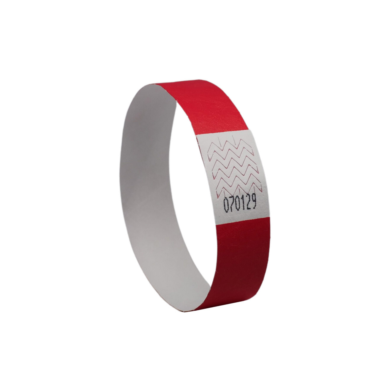 Bracelet d'identification en papier Avery Tyvek 25,6 x 1,9 cm - Lot de 500 - rouge fluo