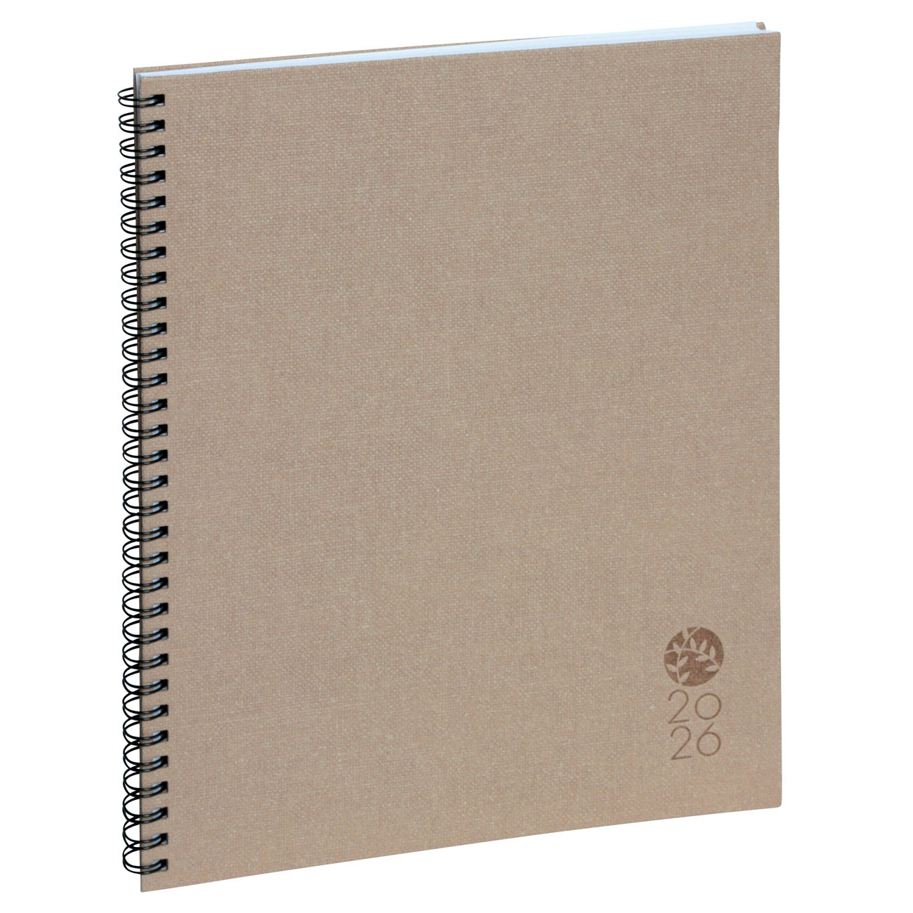 Exacompta Agenda de bureau spiralé Eurotime 27S Forever Lin 21 x 27 cm 2027