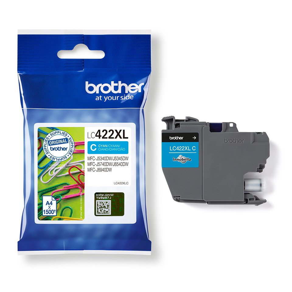 Brother LC422XLC Cartouche d'encre originale grande capacit - Cyan
