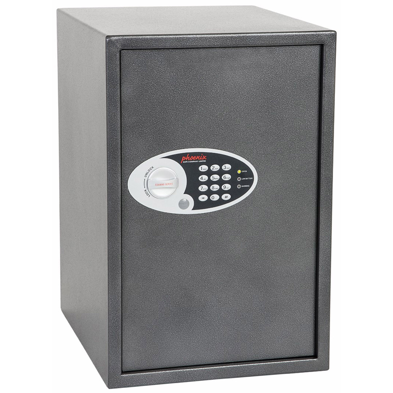 Phoenix Coffre-Fort VELA 88 L serrure électronique + clé - Gris